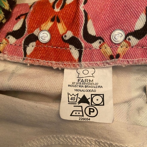 FARM RIO Toucan and Feathers shorts. Size 40 US 8/10 - Picture 3 of 6